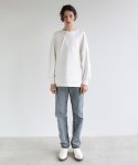 꼼소넛(COMSONNOT) Bartack sweat shirt (Ivory) [Unisex]