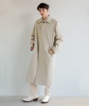 꼼소넛(COMSONNOT) Shoulder flying single coat (beige) [Unisex]