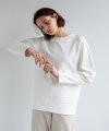 Raglan stitch sweat shirt (Ivory) [Woman]