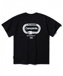 카라비너 그래픽 티셔츠 블랙 CST105