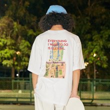 Stacked Baggage Short Sleeve T-Shirt - WHITE