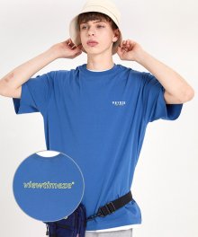 Color Logo Half T-Shirts (blue)