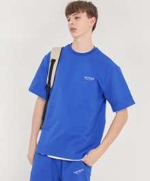 Signature Logo Half T-Shirts (blue)