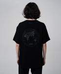 내셔널지오그래픽(NATIONALGEOGRAPHIC) N202UTS830 가리알 3D 오버핏 반팔 티셔츠 CARBON BLACK