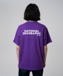 내셔널지오그래픽(NATIONALGEOGRAPHIC) N202UTS920 테라핀 오버핏 반팔 티셔츠 VIOLET