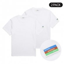 N202UPA910 2팩 코튼 반팔 티셔츠 WHITE