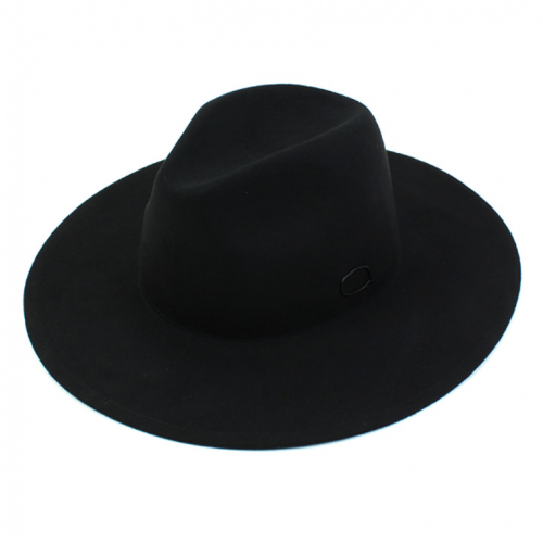 Black Bubble Wool Black Fedora 울페도라