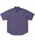 CS Check S/S Shirt Black/Purple