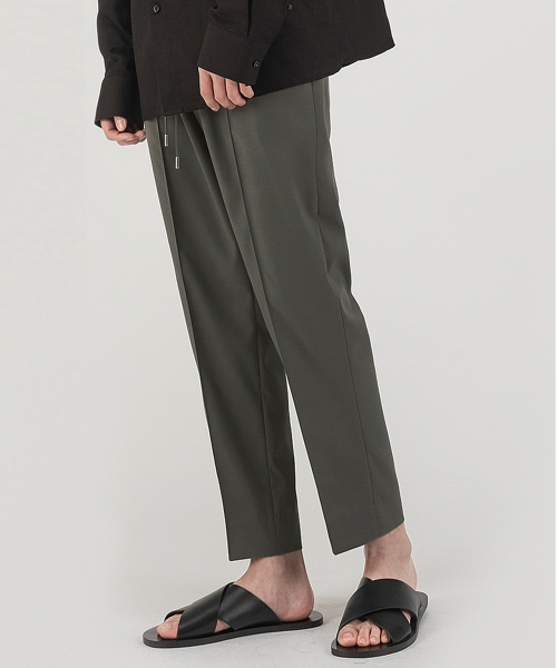 Укороченные слаксы 247 на резинке (Khaki Gray)