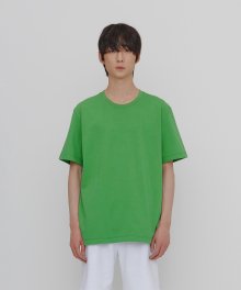 FINEST COTTON HALF SLEEVE TEE-GREEN