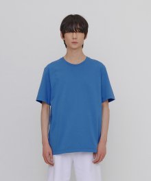 FINEST COTTON HALF SLEEVE TEE-NEBULAS BLUE