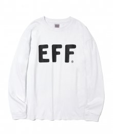 베이직 EFF 로고 롱슬리브 티셔츠 화이트