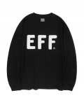 베이직 EFF 로고 롱슬리브 티셔츠 블랙