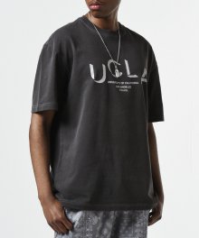 UCLA 유니폼 오버핏 반팔티 블랙 차콜