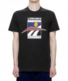 CL 인터내셔널 스포츠 티셔츠 - 블랙 / FJ3256