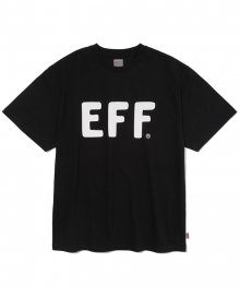 빅 EFF 로고 반팔 티셔츠 블랙