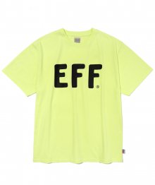 빅 EFF 로고 반팔 티셔츠 네온