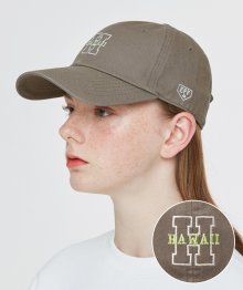 HAWAII H LOGO BALLCAP GRAY