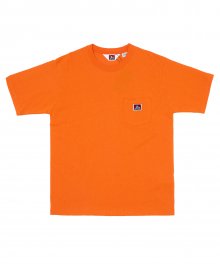 화이트라벨 포켓 티셔츠 오렌지