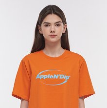 하프써클 로고 티셔츠[오렌지]