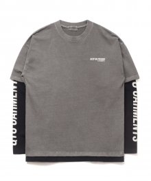 FG K.P Pigment Layered Tee (Charcoal)