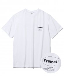 FRAMED OVAL LOGO TEE_WHITE(IK2AMMT518A)