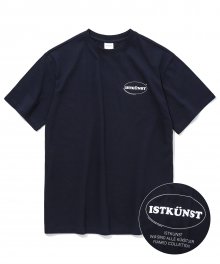 SMALL OVAL LOGO TEE_NAVY(IK2AMMT506A)