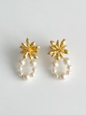 엘리오나(ELYONA) Wildflower Pearl Earrings (gold/silver)