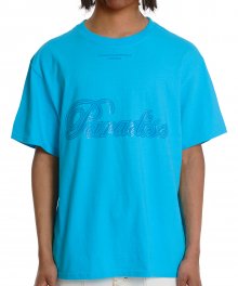 파라다이스 프린팅 반팔 티셔츠(스카이 블루)