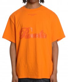 파라다이스 프린팅 반팔 티셔츠(오렌지)
