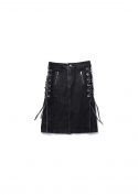 아이사피(I4P) denim skirt black