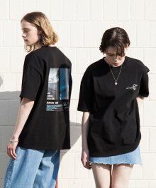 XTT020 레트로 썸머 반팔 티셔츠 (BLACK)
