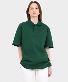Oversize Pique T-Shirt - GREEN