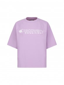세미크롭 여성 루즈핏 티셔츠(VIOLET)