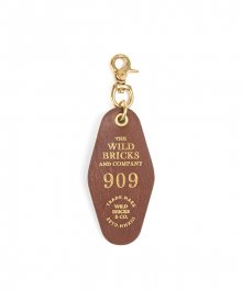 909 LEATHER KEY RING (brown)
