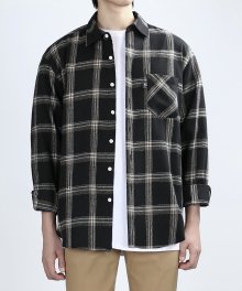 VAST CHECK SHIRTS (BLACK/BEIGE)