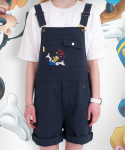 메인부스(MAINBOOTH) Mickey Mouse Overall Shorts(NAVY)
