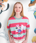 메인부스(MAINBOOTH) Mickey Mouse Stripe T-shirt(MINT)