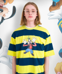 메인부스(MAINBOOTH) Mickey Mouse Stripe T-shirt(LIME)