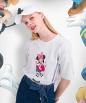 메인부스(MAINBOOTH) Mickey Mouse Family T-shirt(HEATHER GRAY)