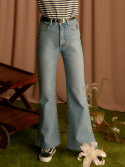 레이브(RAIVE) RAIVE X PIPPI Embroidery Slit Jeans in Blue_VJ0SL1380