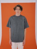 WASHED LOGO EMBROIDERED T-SHIRTS S/S_SMOKE GREY