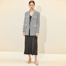 Double Breasted Jacket [Dark Navy Gingham check] JSJA0B900N3
