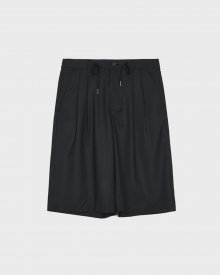 20SS VENTI WIDE HALF PANTS BLACK