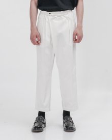 20SS COMFY WRAP SLACKS IVORY