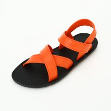 MC06 Cross Sandal Black-Orange