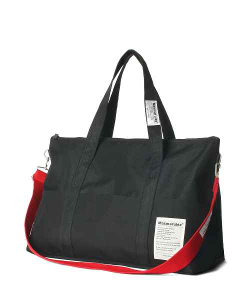 마스마룰즈(masmarulez) [컬러스트랩세트] 빅 트래블백 _ 블랙