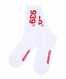 939 LOGO BOARD SOCKS (WHITE)