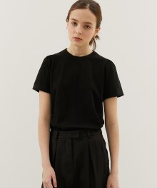 Shirring T-shirts (Black)