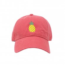 Adult`s Hats Pineapple on New England Red